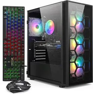 STGAubron Gaming Desktop PC, Core I7 8th Gen up to 4.1G, GeForce GTX 1660 Super 6G, 16G DDR4, 512G SSD, WiFi 6 & BT 5.2, RGB Fan x4, Windows 11 Home STGAubron Gaming Desktop PC, Core I7 8th Gen up to 4.1G, GeForce GTX 1660 Super 6G, 16G DDR4, 512G SSD, WiFi 6 & BT 5.2, RGB Fan x4, Windows 11 Home