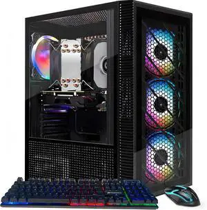 STGAubron Gaming PC Desktop Computer, Core i7 Xeon E5, Radeon RX 550 4G, 16G DDR4, 512G SSD, WiFi, BT 5.0, RGB Fan x4, Windows 11 Home STGAubron Gaming PC Desktop Computer, Core i7 Xeon E5, Radeon RX 550 4G, 16G DDR4, 512G SSD, WiFi, BT 5.0, RGB Fan x4, Windows 11 Home