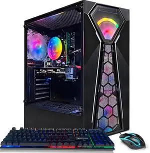 STGAubron Gaming PC Desktop Computer, Core i5-9400F up to 4.1G, Radeon RX 580 16G, 16GB DDR4, 512GB SSD, WiFi, BT 5.0, RGB Fan x4, Windows 11 Home STGAubron Gaming PC Desktop Computer, Core i5-9400F up to 4.1G, Radeon RX 580 16G, 16GB DDR4, 512GB SSD, WiFi, BT 5.0, RGB Fan x4, Windows 11 Home