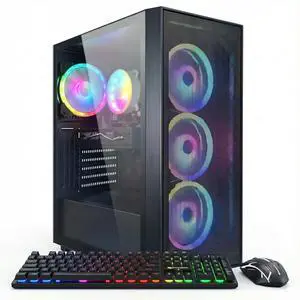 STGAubron Gaming PC Desktop, 8th Gen Core I7 up to 4.1GHz, Radeon RX 580 8G, 16GB DDR4, 1TB SSD, WiFi 6 & BT 5.2, RGB Fan x 4, Windows 11 Home STGAubron Gaming PC Desktop, 8th Gen Core I7 up to 4.1GHz, Radeon RX 580 8G, 16GB DDR4, 1TB SSD, WiFi 6 & BT 5.2, RGB Fan x 4, Windows 11 Home