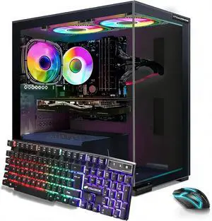 STGAubron Gaming PC Desktop Computer, Core i7 up to 3.9G, 16G RAM, 512G SSD, Radeon RX 580 16G, WiFi 6, BT 5.0, RGB Fan x 3, Windows 11 Home STGAubron Gaming PC Desktop Computer, Core i7 up to 3.9G, 16G RAM, 512G SSD, Radeon RX 580 16G, WiFi 6, BT 5.0, RGB Fan x 3, Windows 11 Home