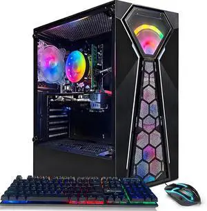STGAubron Gaming PC Desktop Computer, Core i5-9400F up to 4.1GHz, Radeon RX 580 16G, 16G DDR4, 512GB SSD, WiFi 6 & BT 5.0, RGB Fan x 4, Windows 11 Home STGAubron Gaming PC Desktop Computer, Core i5-9400F up to 4.1GHz, Radeon RX 580 16G, 16G DDR4, 512GB SSD, WiFi 6 & BT 5.0, RGB Fan x 4, Windows 11 Home