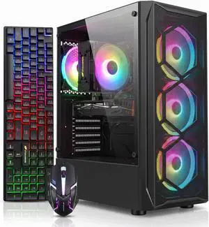 STGAubron Gaming PC Desktop Computer, Core i7 8700 up to 4.6GHz, GeForce RTX 2060 6G, 16GB DDR4, 512GB SSD, WiFi 6, BT 5.2, RGB Fan x 4, Windows 11 Home STGAubron Gaming PC Desktop Computer, Core i7 8700 up to 4.6GHz, GeForce RTX 2060 6G, 16GB DDR4, 512GB SSD, WiFi 6, BT 5.2, RGB Fan x 4, Windows 11 Home