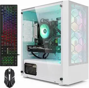 STGAubron Gaming PC Desktop Computer, Core i7 up to 3.9G, Radeon RX 7600 8G, 16GB RAM, 512GB SSD, WiFi 6, BT 5.2, RGB Fan x 3, Windows 11 Home STGAubron Gaming PC Desktop Computer, Core i7 up to 3.9G, Radeon RX 7600 8G, 16GB RAM, 512GB SSD, WiFi 6, BT 5.2, RGB Fan x 3, Windows 11 Home