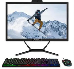 STGSivir All in One Desktop Computer, 21.5" FHD Display, Intel Core i7 up to 3.9G, 16GB RAM, 512GB SSD, WiFi, BT, RGB Keyboard & Mouse, Webcam, Windows 11 Home STGSivir All in One Desktop Computer, 21.5" FHD Display, Intel Core i7 up to 3.9G, 16GB RAM, 512GB SSD, WiFi, BT, RGB Keyboard & Mouse, Webcam, Windows 11 Home