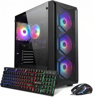 STGAubron Gaming PC Computer Desktop, Intel Core i7 8th Gen up to 4.1G, GeForce RTX 3050 6G, 16G DDR4, 512G SSD, WiFi 6, BT 5.2, RGB Fan x4, Windows 11 Home STGAubron Gaming PC Computer Desktop, Intel Core i7 8th Gen up to 4.1G, GeForce RTX 3050 6G, 16G DDR4, 512G SSD, WiFi 6, BT 5.2, RGB Fan x4, Windows 11 Home