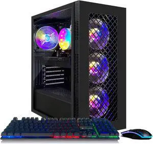 STGAubron Gaming PC Computer Desktop, Intel Core I7 8th Gen up to 4.1G, Radeon RX 5700 8G, 16G DDR4, 512G SSD, WiFi 6 & BT 5.2, RGB Fan x4, Windows 11 Home STGAubron Gaming PC Computer Desktop, Intel Core I7 8th Gen up to 4.1G, Radeon RX 5700 8G, 16G DDR4, 512G SSD, WiFi 6 & BT 5.2, RGB Fan x4, Windows 11 Home