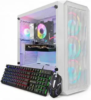 STGAubron Gaming PC Desktop Computer, AMD Ryzen 3 3200G 3.6 GHz, Radeon RX 580 8G, 16G DDR4, 1T SSD, WiFi 6, BT 5.0, RGB Fan x 4, Windows 11 Home STGAubron Gaming PC Desktop Computer, AMD Ryzen 3 3200G 3.6 GHz, Radeon RX 580 8G, 16G DDR4, 1T SSD, WiFi 6, BT 5.0, RGB Fan x 4, Windows 11 Home