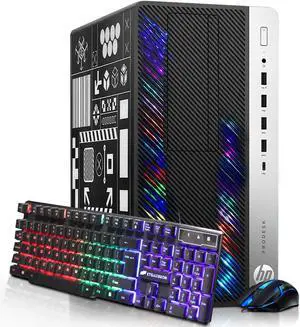HP Gaming ProDesk Desktop RGB Computer PC, Core i5-6500 up to 3.6GHz, GeForce GT 1030 2GB GDDR5, 16GB DDR4 RAM, 512GB SSD, RGB Keyboard Mouse, WiFi HP Gaming ProDesk Desktop RGB Computer PC, Core i5-6500 up to 3.6GHz, GeForce GT 1030 2GB GDDR5, 16GB DDR4 RAM, 512GB SSD, RGB Keyboard Mouse, WiFi