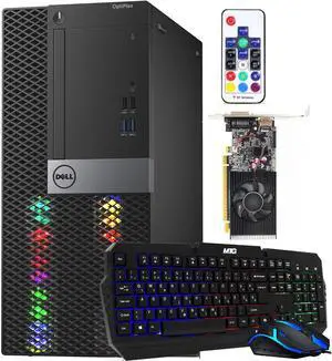Dell Gaming OptiPlex Desktop RGB Computer PC, Core i7-6700 up to 4.0GHz, GeForce GTX 1050 Ti 4GB GDDR5, 16GB RAM, 512GB SSD, WiFi, Windows 11 Pro Dell Gaming OptiPlex Desktop RGB Computer PC, Core i7-6700 up to 4.0GHz, GeForce GTX 1050 Ti 4GB GDDR5, 16GB RAM, 512GB SSD, WiFi, Windows 11 Pro