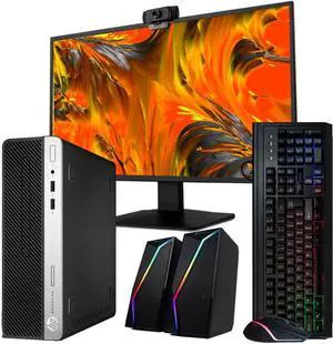 HP Gaming ProDesk Desktop RGB Computer PC, Core i5-8500 up to 4.1GHz, 16GB DDR4 RAM, 500GB SSD, 24 Inch HDMI Monitor, RGB Keyboard Mouse, WiFi HP Gaming ProDesk Desktop RGB Computer PC, Core i5-8500 up to 4.1GHz, 16GB DDR4 RAM, 500GB SSD, 24 Inch HDMI Monitor, RGB Keyboard Mouse, WiFi