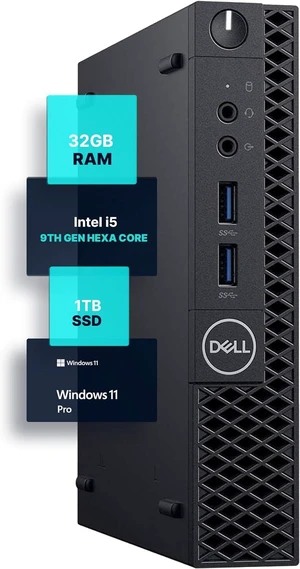 Dell OptiPlex 3070 Mini Form Factor Desktop Computer, Core i5-9500 up to 4.4GHz, 32GB DDR4, 1TB Solid State Drive, Windows 11 Pro Dell OptiPlex 3070 Mini Form Factor Desktop Computer, Core i5-9500 up to 4.4GHz, 32GB DDR4, 1TB Solid State Drive, Windows 11 Pro