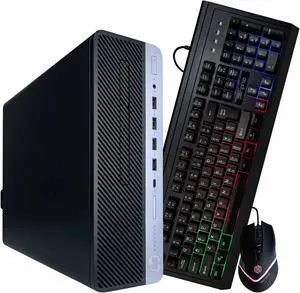 HP Gaming ProDesk Desktop RGB Computer PC, Core i5-9500 up to 4.4GHz, 16GB DDR4 RAM, 500GB SSD, RGB Keyboard Mouse, WiFi, Windows 11 Pro HP Gaming ProDesk Desktop RGB Computer PC, Core i5-9500 up to 4.4GHz, 16GB DDR4 RAM, 500GB SSD, RGB Keyboard Mouse, WiFi, Windows 11 Pro