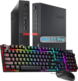 Lenovo ThinkCentre M710Q Tiny Form Factor Desktop Computer, Core i7-6700T up to 3.6GHz, 16GB DDR4, 256GB Solid State Drive Lenovo ThinkCentre M710Q Tiny Form Factor Desktop Computer, Core i7-6700T up to 3.6GHz, 16GB DDR4, 256GB Solid State Drive