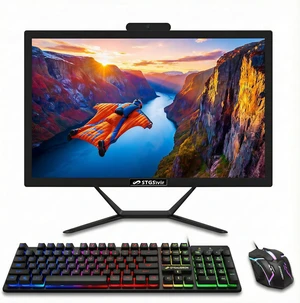 STGSivir All in One Desktop Computer, 19" FHD Display, Intel Core i5 up to 3.6GHz, 16GB RAM, 512GB SSD, WiFi, Bluetooth 5.0, RGB Keyboard & Mouse, Webcam, Windows 11 Home STGSivir All in One Desktop Computer, 19" FHD Display, Intel Core i5 up to 3.6GHz, 16GB RAM, 512GB SSD, WiFi, Bluetooth 5.0, RGB Keyboard & Mouse, Webcam, Windows 11 Home