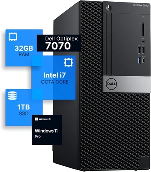 Dell Optiplex 7070 Tower Desktop Computer | Intel i7-9700 (3.4) | 32GB DDR4 RAM | 1TB SSD Solid State | Windows 11 Pro | Internal Wi-Fi 6 PCIe Adapter Dell Optiplex 7070 Tower Desktop Computer | Intel i7-9700 (3.4) | 32GB DDR4 RAM | 1TB SSD Solid State | Windows 11 Pro | Internal Wi-Fi 6 PCIe Adapter