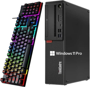 Lenovo ThinkCentre M720s SFF Desktop Computer PC, Core i3-8100 3.6GHz, 8GB DDR4, 256GB SSD, WiFi, RGB Keyboard & Mouse, Windows 11 Pro (Refurbished) Lenovo ThinkCentre M720s SFF Desktop Computer PC, Core i3-8100 3.6GHz, 8GB DDR4, 256GB SSD, WiFi, RGB Keyboard & Mouse, Windows 11 Pro (Refurbished)
