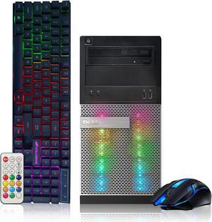Dell RGB Gaming Desktop PC, Intel Quad I5 up to 3.6GHz, 16GB RAM, Radeon RX 550 4G GDDR5, 512G SSD, DVD, WiFi & Bluetooth, RGB Keyboard & Mouse, Win 10 Pro (Grade A)