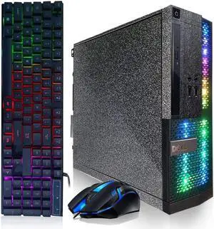 Dell PC Treasure Box RGB Desktop Computer Intel Quad Core I5 up to 3.6G, 16G, 512G SSD, WiFi & Bluetooth, RGB Gaming PC Keyboard & Mouse, DVD, Windows 10 Pro (Renewed) (Diamond Black) Dell PC Treasure Box RGB Desktop Computer Intel Quad Core I5 up to 3.6G, 16G, 512G SSD, WiFi & Bluetooth, RGB Gaming PC Keyboard & Mouse, DVD, Windows 10 Pro (Renewed) (Diamond Black)