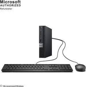 Dell Optiplex 7050 Micro Desktop, Intel i7, 16GB RAM, 256GB SSD, WiFi, Keyboard and Mouse, Windows 10 Pro (Renewed)