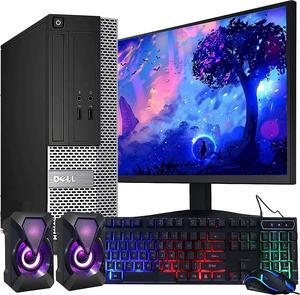 Dell OptiPlex Computer Desktop PC, Intel Core i5 3rd Gen 3.2 GHz, 16GB RAM, 2TB HDD, 22 Inch LED Monitor, RGB Keyboard and Mouse, WiFi, Windows 10 Pro (Renewed)