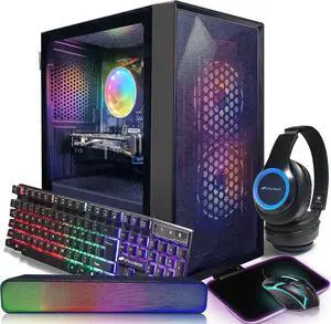 STGAubron Gaming PC,Intel Core i3-10100F up to 4.3G,GeForce GTX 1660 Super 6G GDDR6,16G DDR4,1T SSD,600M WiFi,BT 5.0,RGB Fan x 3,RGB Keyboard&Mouse&Mouse Pad,RGB BT Sound Bar,RGB BT Gaming Mic,W11H64 STGAubron Gaming PC,Intel Core i3-10100F up to 4.3G,GeForce GTX 1660 Super 6G GDDR6,16G DDR4,1T SSD,600M WiFi,BT 5.0,RGB Fan x 3,RGB Keyboard&Mouse&Mouse Pad,RGB BT Sound Bar,RGB BT Gaming Mic,W11H64
