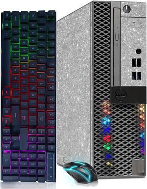 Dell RGB Gaming Desktop Computer, Intel Quad Core I5-6500 up to 3.6GHz, Radeon RX 550 4G, 16GB Memory, 1T SSD, RGB Keyboard & Mouse, 600M WiFi & Bluetooth, Win 10 Pro (Renewed)