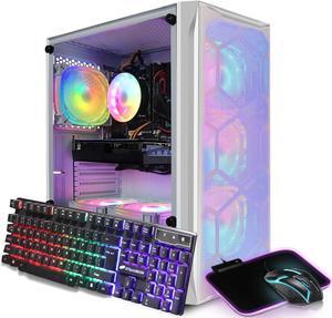STGAubron Gaming Desktop PC Intel Core i5 32G up to 36G 16G RAM 512G SSD Radeon RX 5600 XT 6G GDDR6 600M WiFi BT 50 RGB Fan x 6 RGB Keyboard  Mouse  Mouse Pad W10H64