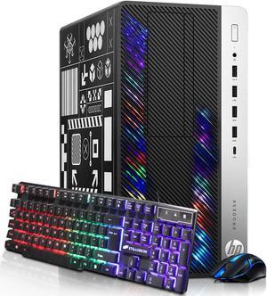 HP RGB Gaming Desktop Computer, Intel Quad Core I5-6500 up to 3.6GHz, GeForce GTX 750 Ti 4G, 16GB DDR4, 512G SSD + 3T HDD, RGB Keyboard & Mouse, 600M WiFi & Bluetooth, Win 10 Pro (Renewed)