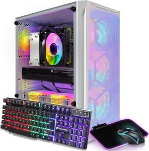 STGAubron Gaming Desktop PC, AMD Ryzen 7 PRO 2700 up to 4.1G, 16G DDR4, 1T SSD, GeForce RTX 2060 Super 8G GDDR6, 600M WiFi, BT 5.0, RGB Fan x 6, RGB Keyboard & Mouse & Mouse Pad, W11H64