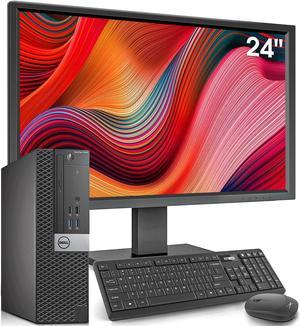 Dell OptiPlex Desktop Computer with 24 inch Monitor PC and Monitor Bundle, i7-6700 3.4GHz,16GB Ram, 512GB SSD,Intel AC7260 Built-in WiFi Bluetooth,HDMI,Refurbished Desktop,Windows 10 Pro (Renewed)