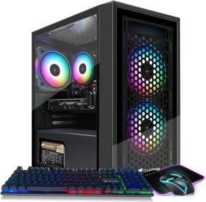 STGAubron Gaming Desktop PC Intel Core i5 32G up to 36G Radeon RX 560 4G GDDR5 16G RAM 512G SSD 600M WiFi BT 50 RGB Fan x 3 RGB Keyboard  Mouse  Mouse Pad W10H64