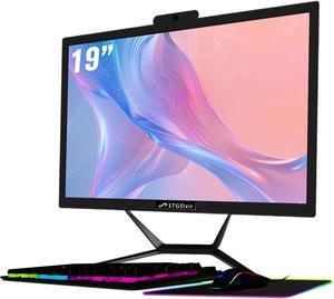 STGSivir Desktop Computer, 19-inch Display, Core i5 2.9GHz up to 3.6GHz, 16G Memory, 512G SSD, WiFi 5, Bluetooth, RGB Keyboard & Mouse & Mouse Pad, Webcam, W10H64