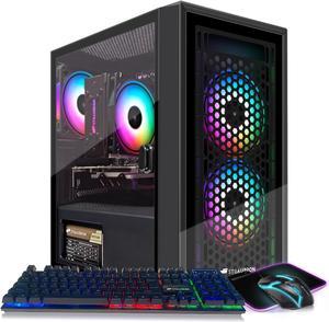 STGAubron Gaming Desktop PC, Radeon RX 560, Intel Core I5-9400F up to 4.3G, 16G DDR4, 512G SSD, 600M WiFi, BT 5.0, RGB Fan x 3, RGB Keyboard & Mouse & Mouse Pad, W11H64
