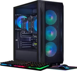 STGAubron Gaming PC Computer Desktop, Radeon RX 590 8G, Dual Intel i7 Xeon E5 up to 3.7GHz, 16G DDR4, 512G SSD, 600M WiFi, BT 5.0, RGB Fan x 4, RGB Mouse Pad, Windows 10 Pro