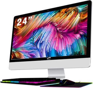 STGSivir All-in-One Desktop, 24" FHD Display, Intel Core i5-8500T up to 3.5GHz, 16G DDR4 Memory, 512G SSD, WiFi 5, Bluetooth, RGB Keyboard & Mouse & Mouse Pad, Webcam, W11H64