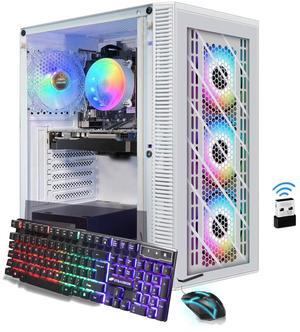 STGAubron Gaming PC Computer Desktop, GeForce GTX 1660 Super 6G, Intel Core I7 8th up to 4.1GHz, 16G DDR4, 1T SSD, 600M WiFi, BT 5.0, RGB Fan x4, Windows 11 Home