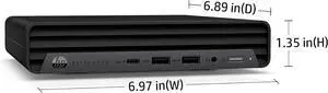 HP EliteDesk 800 G6 Business Mini PC Desktop Computer, Intel Hexa-Core i5-10400 (Beat i7-8700), 16GB DDR4 RAM, 512GB PCIe SSD, WiFi, Bluetooth, Type-C, Keyboard & Mouse, Windows 11 Pro, Tilsiy Cable