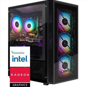 STGAubron Gaming PC Computer Desktop, Intel 10th Gen G5905 3.5G, Radeon RX 580 8G GDDR5, 16G DDR4, 512G SSD, WiFi, BT 5.0, RGB Fan x 4, Windows 11 Home