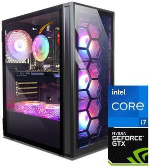 STGAubron Gaming Desktop PC, GeForce GTX 1660 Super 6G GDDR6, Intel Core i7 up to 3.9G, 32G RAM, 1T SSD, 600M WiFi, BT 5.0, RGB Fan x 6, Windows 10 Home