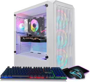STGAubron Gaming PC Desktop Computer, AMD Ryzen 3 3200G 3.6 GHz, AMD Radeon RX 580 8G GDDR5, 16GB DDR4 RAM, 1TB SSD, 600M WiFi, BT 5.0, RGB Fan x 4, Windows 11 Home STGAubron Gaming PC Desktop Computer, AMD Ryzen 3 3200G 3.6 GHz, AMD Radeon RX 580 8G GDDR5, 16GB DDR4 RAM, 1TB SSD, 600M WiFi, BT 5.0, RGB Fan x 4, Windows 11 Home