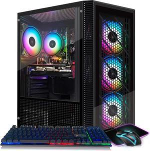 STGAubron Gaming PC Computer Desktop, Intel Core i5-9400F up to 4.1GHz, Radeon RX 580 16G Graphics, 16GB DDR4 RAM, 1TB SSD, 600M WiFi, BT 5.0, RGB Fan x 4, Windows 11 Home STGAubron Gaming PC Computer Desktop, Intel Core i5-9400F up to 4.1GHz, Radeon RX 580 16G Graphics, 16GB DDR4 RAM, 1TB SSD, 600M WiFi, BT 5.0, RGB Fan x 4, Windows 11 Home