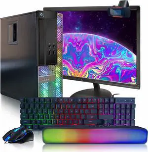 Dell OptiPlex RGB Desktop Computer PC, Intel Core i7 up to 3.8GHz, 16G RAM, 512G SSD, 22 inch FHD LED Monitor, RGB Keyboard & Mouse, RGB BT Sound Bar, Webcam, WiFi, BT 5.0, W10P64 (Renewed) Dell OptiPlex RGB Desktop Computer PC, Intel Core i7 up to 3.8GHz, 16G RAM, 512G SSD, 22 inch FHD LED Monitor, RGB Keyboard & Mouse, RGB BT Sound Bar, Webcam, WiFi, BT 5.0, W10P64 (Renewed)