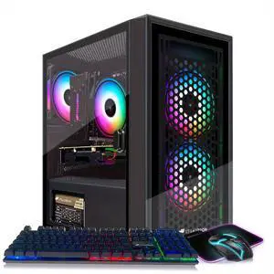 STGAubron Gaming PC Computer Desktop, Intel i7 Xeon E5, Radeon RX 550 4G Graphics, 16GB DDR4 RAM, 512GB SSD, WiFi, BT 5.0, RGB Fan x3, Windows 11 Home, Gaming Computer Tower for Gamer,Streaming STGAubron Gaming PC Computer Desktop, Intel i7 Xeon E5, Radeon RX 550 4G Graphics, 16GB DDR4 RAM, 512GB SSD, WiFi, BT 5.0, RGB Fan x3, Windows 11 Home, Gaming Computer Tower for Gamer,Streaming
