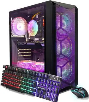 STGAubron Gaming Desktop PC, Radeon RX 580 8G Graphics, Intel Core i7 up to 3.9Ghz, 16G RAM, 1T SSD, 600M WiFi, BT 5.0, RGB Fan x6, Windows 11 Home STGAubron Gaming Desktop PC, Radeon RX 580 8G Graphics, Intel Core i7 up to 3.9Ghz, 16G RAM, 1T SSD, 600M WiFi, BT 5.0, RGB Fan x6, Windows 11 Home