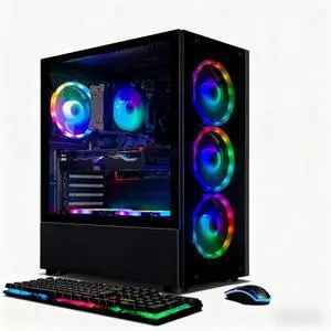 STGAubron Gaming PC Desktop Computer, Intel Core i7-6700 up to 4.0Ghz, GeForce RTX 2060 Super 8G Graphics, 32GB DDR4 RAM, 1TB SSD, USB WiFi 6 & BT 5.0, RGB Fan x6, Windows 11 Home
