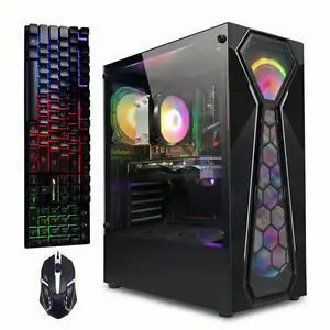 STGAubron Gaming PC Computer Desktop, AMD Ryzen 5 5500 up to 4.2G, GeForce RTX 2060 Super 8G, 16G DDR4, 1T SSD, WiFi 6, BT 5.2, RGB Fan x4, Windows 11 Home STGAubron Gaming PC Computer Desktop, AMD Ryzen 5 5500 up to 4.2G, GeForce RTX 2060 Super 8G, 16G DDR4, 1T SSD, WiFi 6, BT 5.2, RGB Fan x4, Windows 11 Home