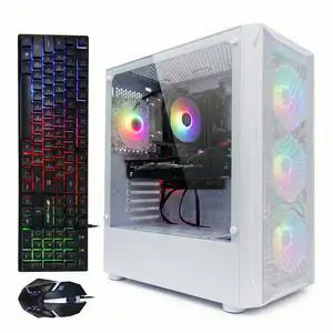 STGAubron Gaming Diamond Desktop, Intel Core i7 3.4 GHz up to 3.9 GHz, 16G RAM, 512G SSD, WiFi 6, BT 5.0, GTX 1660 Ti 6G GDDR6 Graphics, RGB Fan x 4, RGB Keyboard & Mouse, Windows 11 Home STGAubron Gaming Diamond Desktop, Intel Core i7 3.4 GHz up to 3.9 GHz, 16G RAM, 512G SSD, WiFi 6, BT 5.0, GTX 1660 Ti 6G GDDR6 Graphics, RGB Fan x 4, RGB Keyboard & Mouse, Windows 11 Home