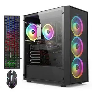 STGAubron Gaming PC Computer Desktop, AMD Ryzen 7 5700X up to 4.6G, GeForce RTX 3050 6G, 16G DDR4, 1T SSD, WiFi 6, BT 5.2, RGB Fan x4, Windows 11 Home STGAubron Gaming PC Computer Desktop, AMD Ryzen 7 5700X up to 4.6G, GeForce RTX 3050 6G, 16G DDR4, 1T SSD, WiFi 6, BT 5.2, RGB Fan x4, Windows 11 Home