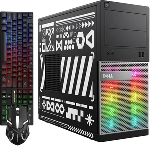Dell RGB Gaming OptiPlex Desktop PC Computer, Intel Core i5, GeForce GTX 750 Ti 4G, 16GB RAM, 512GB SSD, RGB Keyboard & Mouse, WiFi, Windows 11 Pro Dell RGB Gaming OptiPlex Desktop PC Computer, Intel Core i5, GeForce GTX 750 Ti 4G, 16GB RAM, 512GB SSD, RGB Keyboard & Mouse, WiFi, Windows 11 Pro